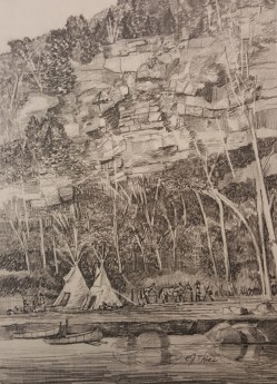 Graphic from Show Me . . .  Natural Wonders: A Guide To Scenic Treasures In tThe Missouri Region by Don Corrigan and Illustrated by E. J. Thias