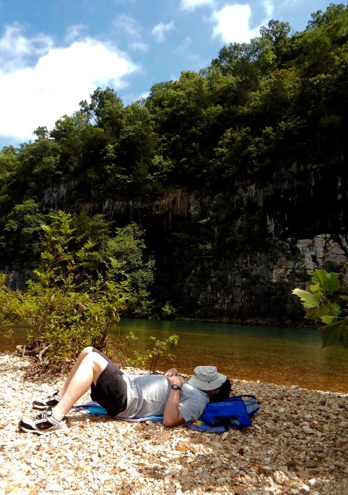 Don Corrigan takes a moment to rest in one of his favorite places. Photo provided by Emery Styron.