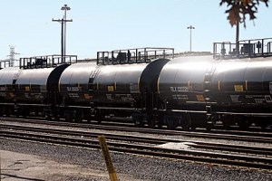 In 2007, there were about 6,000 rail cars in the United States carrying crude oil. By 2013, the number of cars carrying crude oil jumped to 400,000. photo by Ursula Ruhl, Webster-Kirkwood Times.