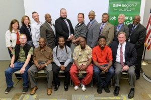May 2015 graduating class. Also pictured is Rene Dulle, an EPA representative, and the Director of CEET. Photo provided by Rene Dulle. 