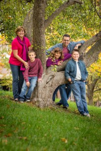 Dr. Meredith Spiekerman Byers and husband Derek, kids Wyatt (12), Shiloh (8), and Ryder (7).